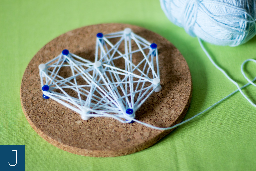 String art - włóczka 3 | Justine Crafts