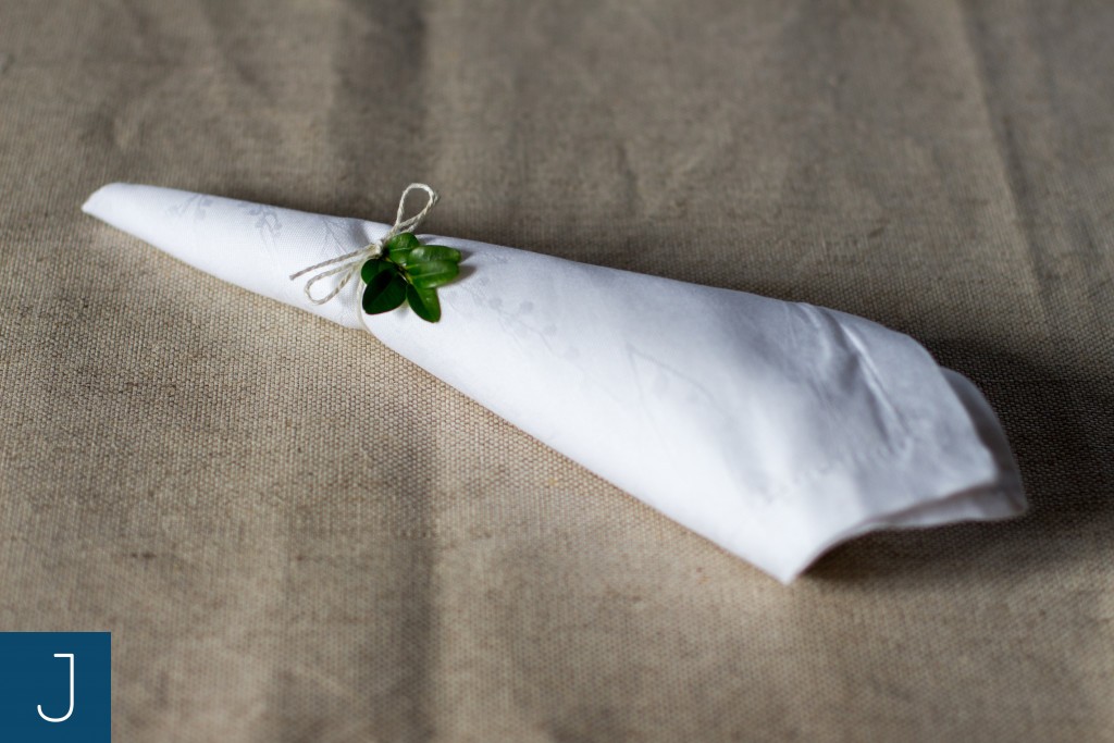 Pierścień na serwetkę - sznurek | Justine Crafts