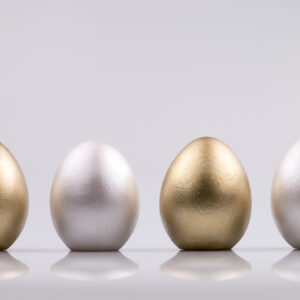 Justine Crafts | Jajka - złoto-perłowe