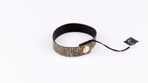 Złoto czarna bransoletka | Justine Crafts