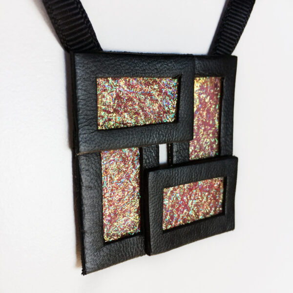 Naszyjnik geometryczny kwadrat 41 | Justine Crafts Jewelry