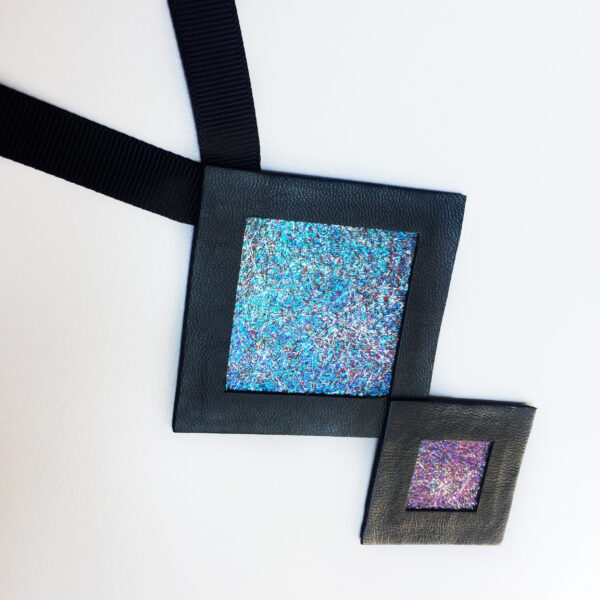 Naszyjnik geometryczny kwadraty 64 | Justine Crafts Jewelry