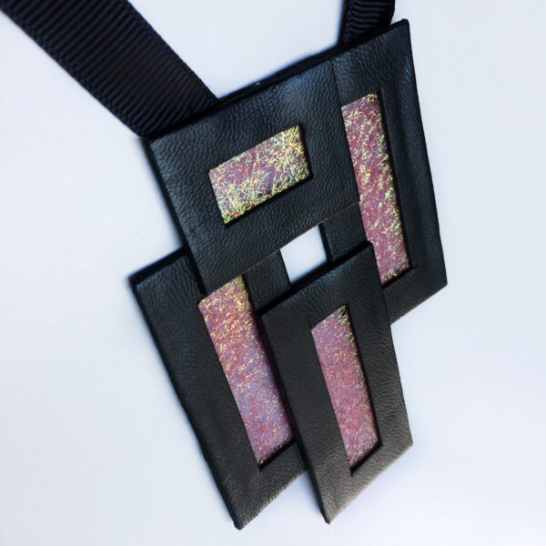 Naszyjnik geometryczny prostokąty 41 | Justine Crafts Jewelry