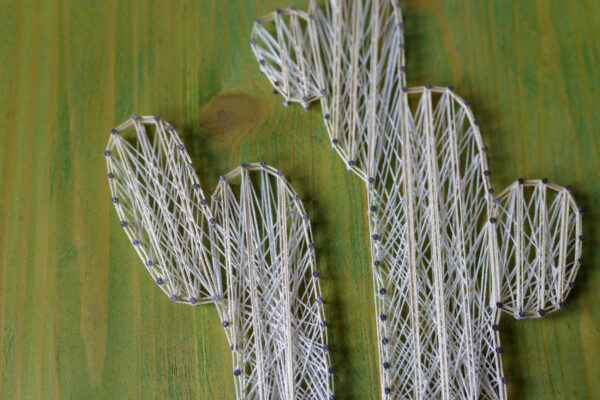 string art kaktusy